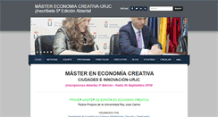Desktop Screenshot of mastereconomiacreativa.es