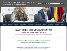Tablet Screenshot of mastereconomiacreativa.es